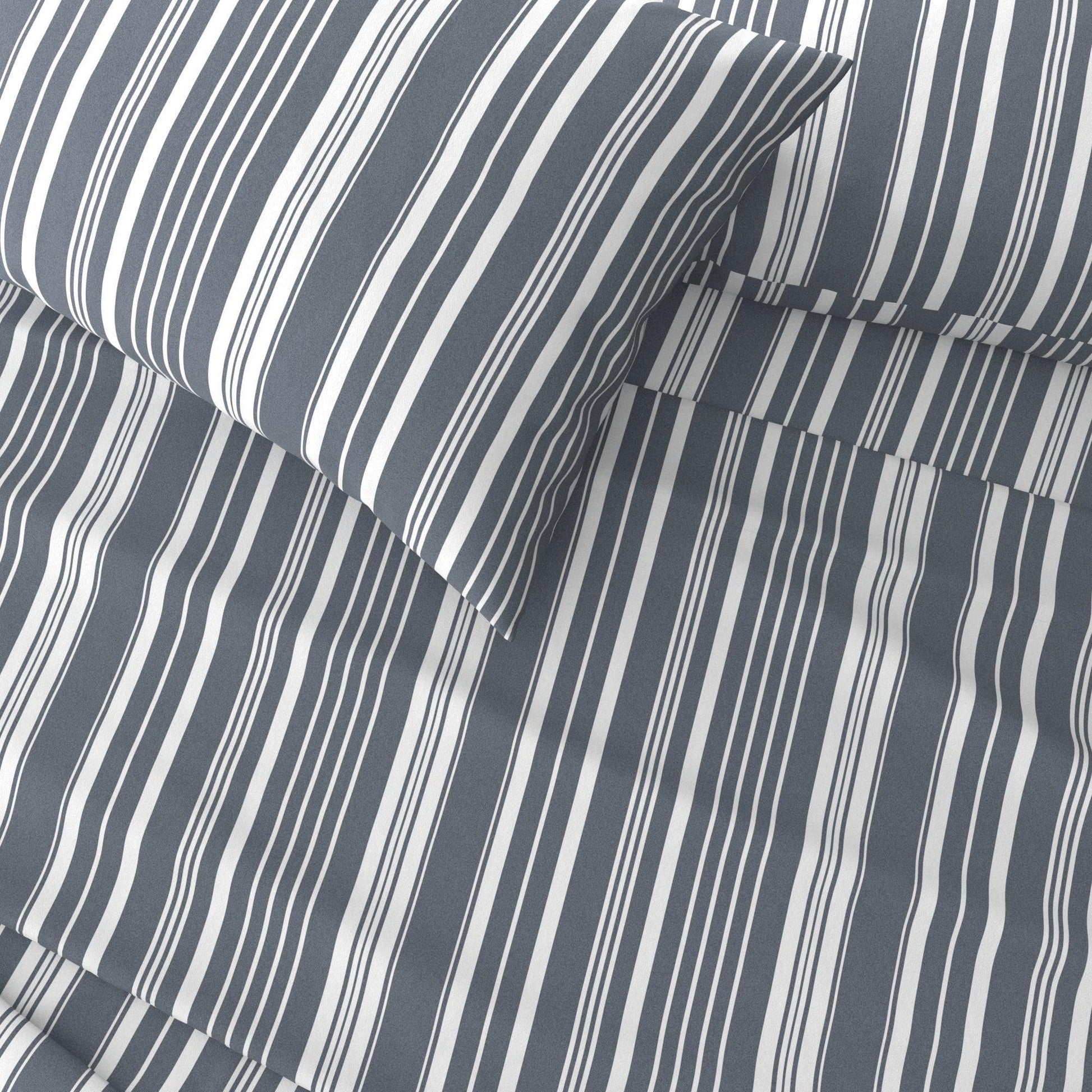 Striped Sheet Set - Elouise Collection - - Bed Sheets