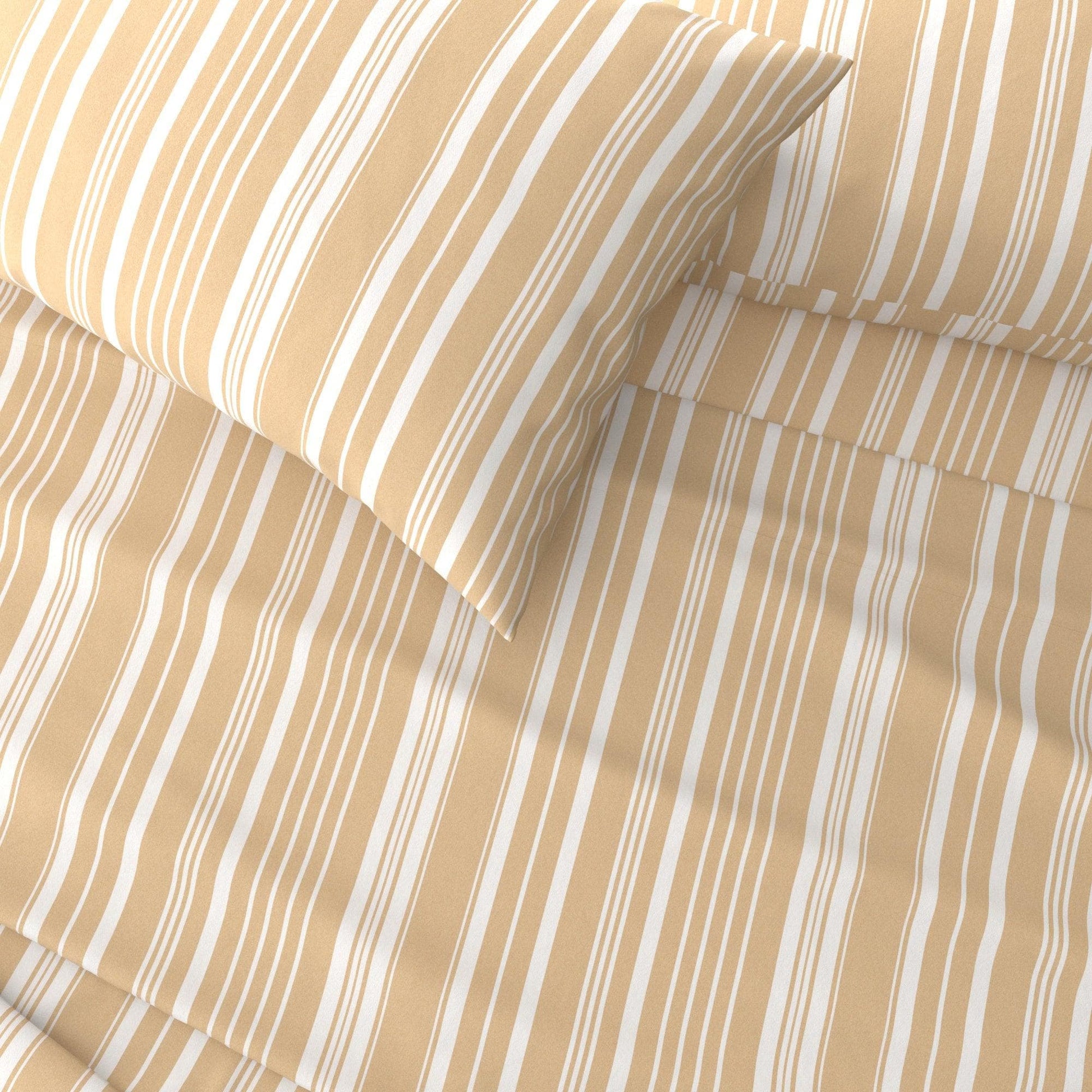 Striped Sheet Set - Elouise Collection - - Bed Sheets