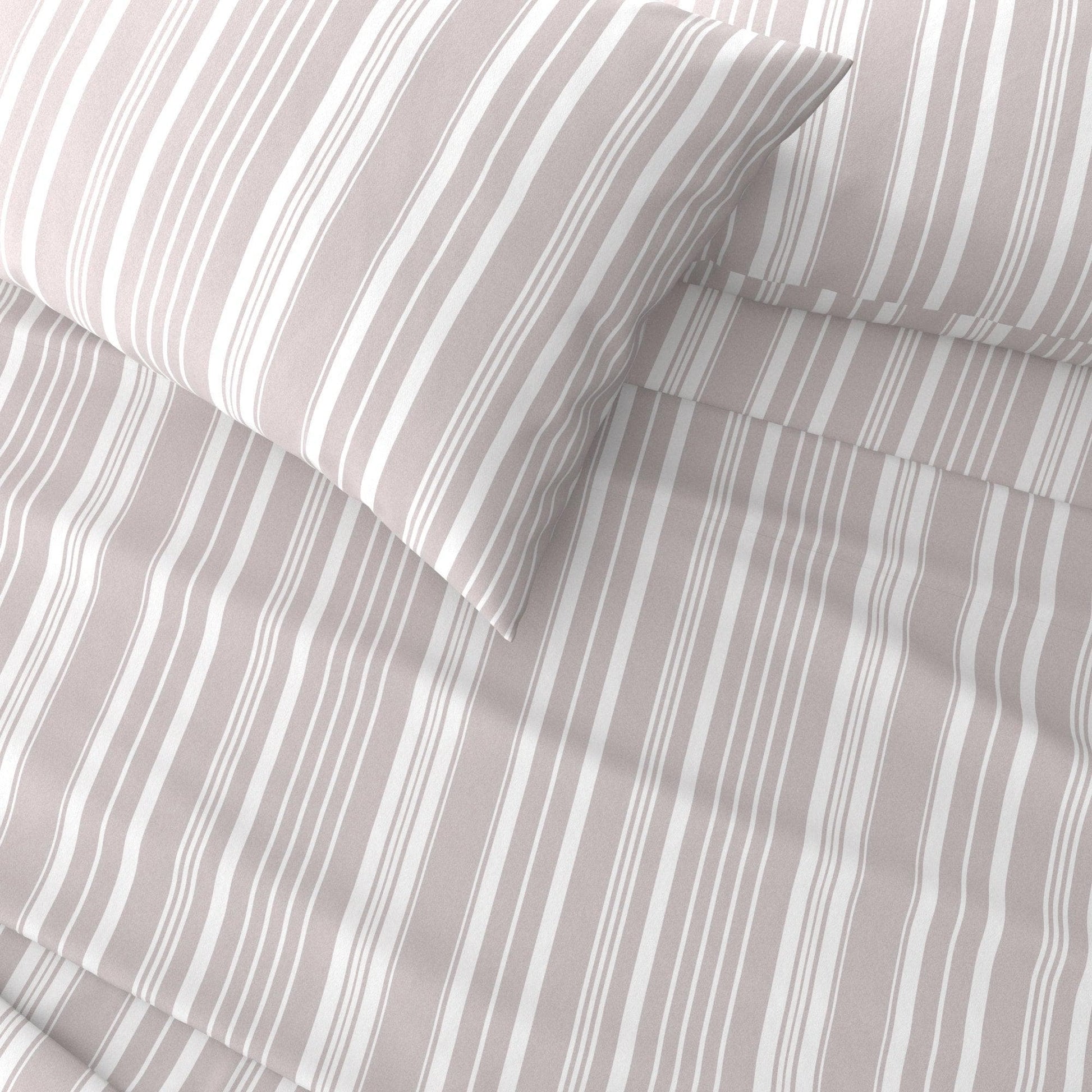 Striped Sheet Set - Elouise Collection - - Bed Sheets