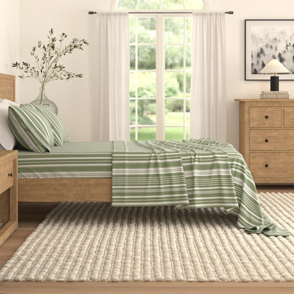 Striped Sheet Set - Elouise Collection - - Bed Sheets