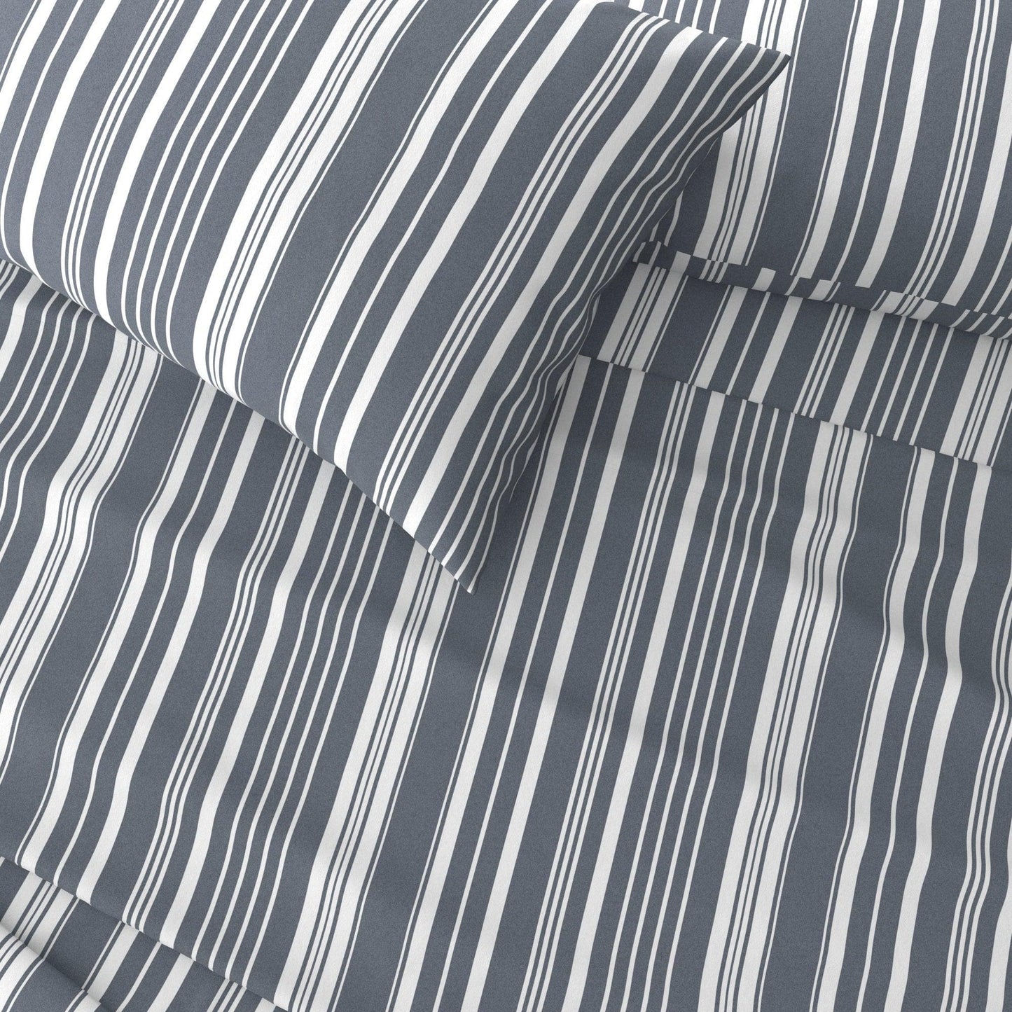 Striped Sheet Set - Elouise Collection - - Bed Sheets