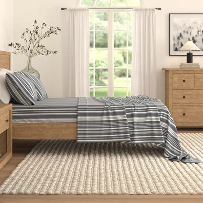 Striped Sheet Set - Elouise Collection - - Bed Sheets