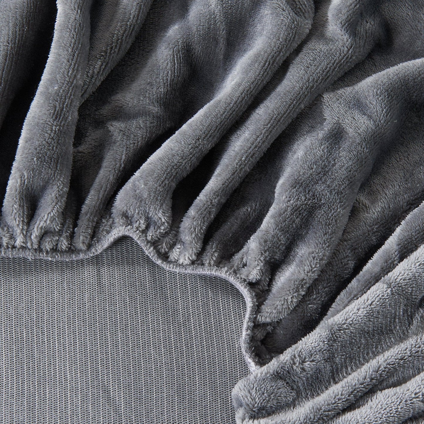 Solid Plush Fitted Sheet - Velvet Luxe Collection - - Bed Sheets