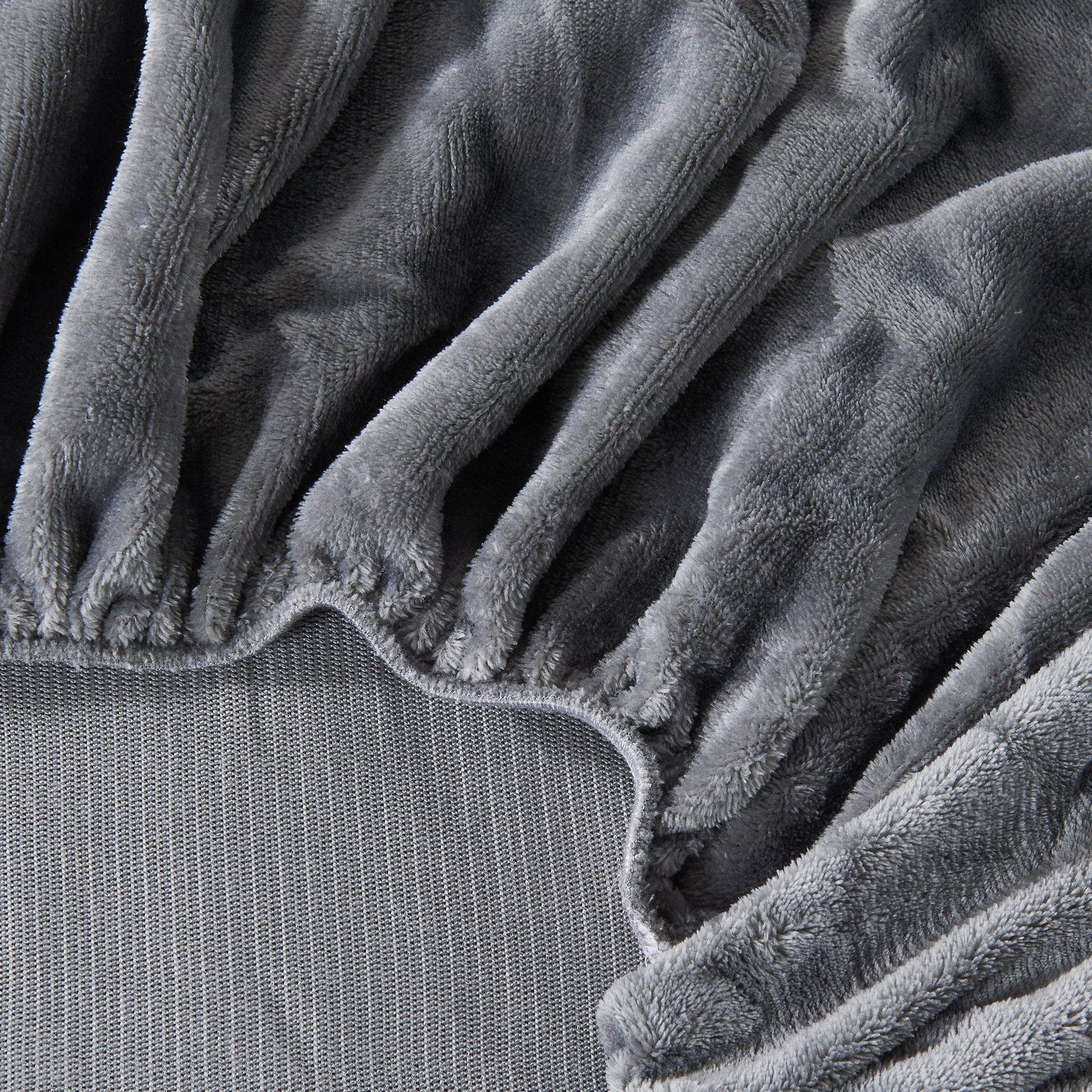 Solid Plush Fitted Sheet - Velvet Luxe Collection - - Bed Sheets