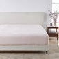 Solid Plush Fitted Sheet - Velvet Luxe Collection - Blush Pink - Bed Sheets