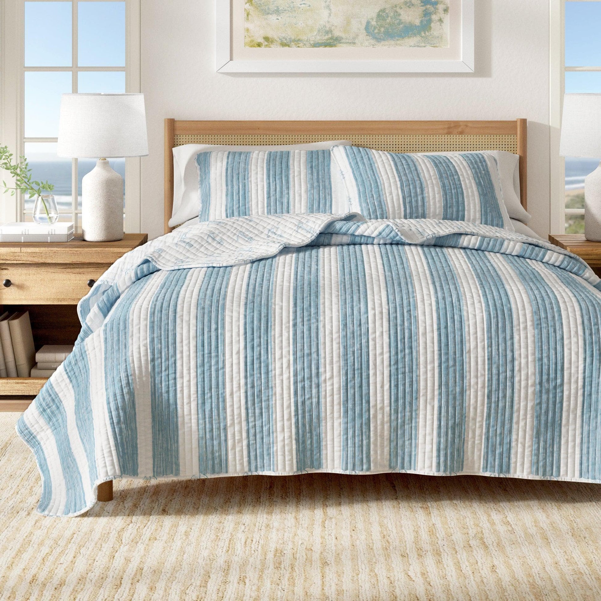Coastal Quilt - Casco Bay Collection - Blue - Quilts & Comforters