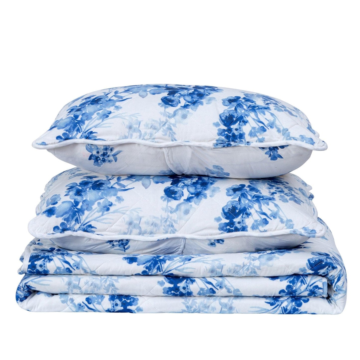 Watercolor Leaves Quilt Set - Jacqueline Collection - - Quilts