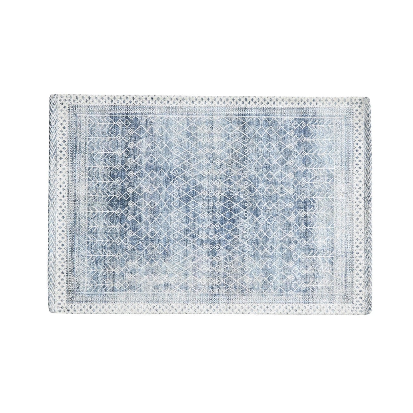 Distressed Moroccan Machine Washable Accent Area Rug 3' x 5' - Neve Collection - - Rugs