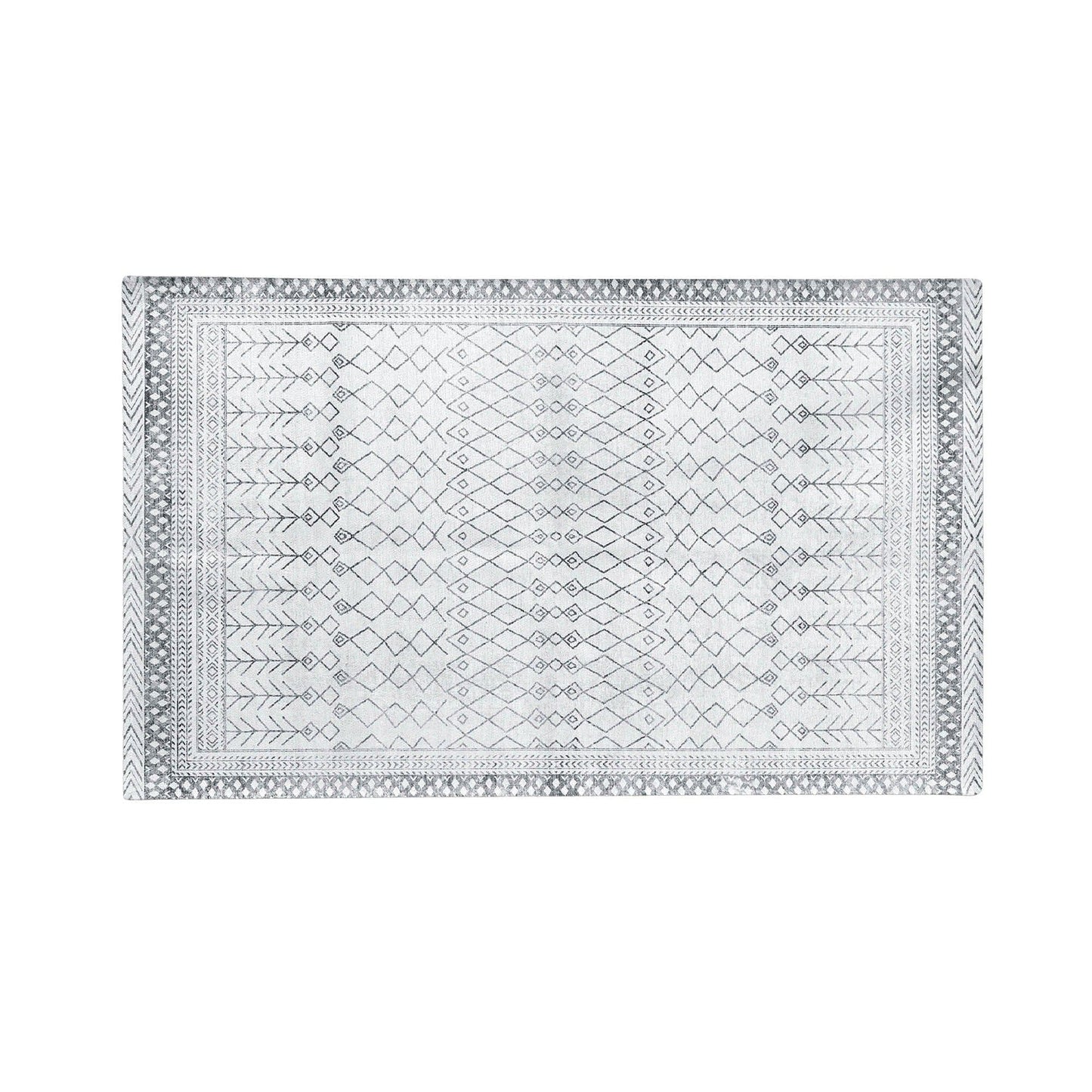 Distressed Moroccan Machine Washable Accent Area Rug 3' x 5' - Neve Collection - - Rugs