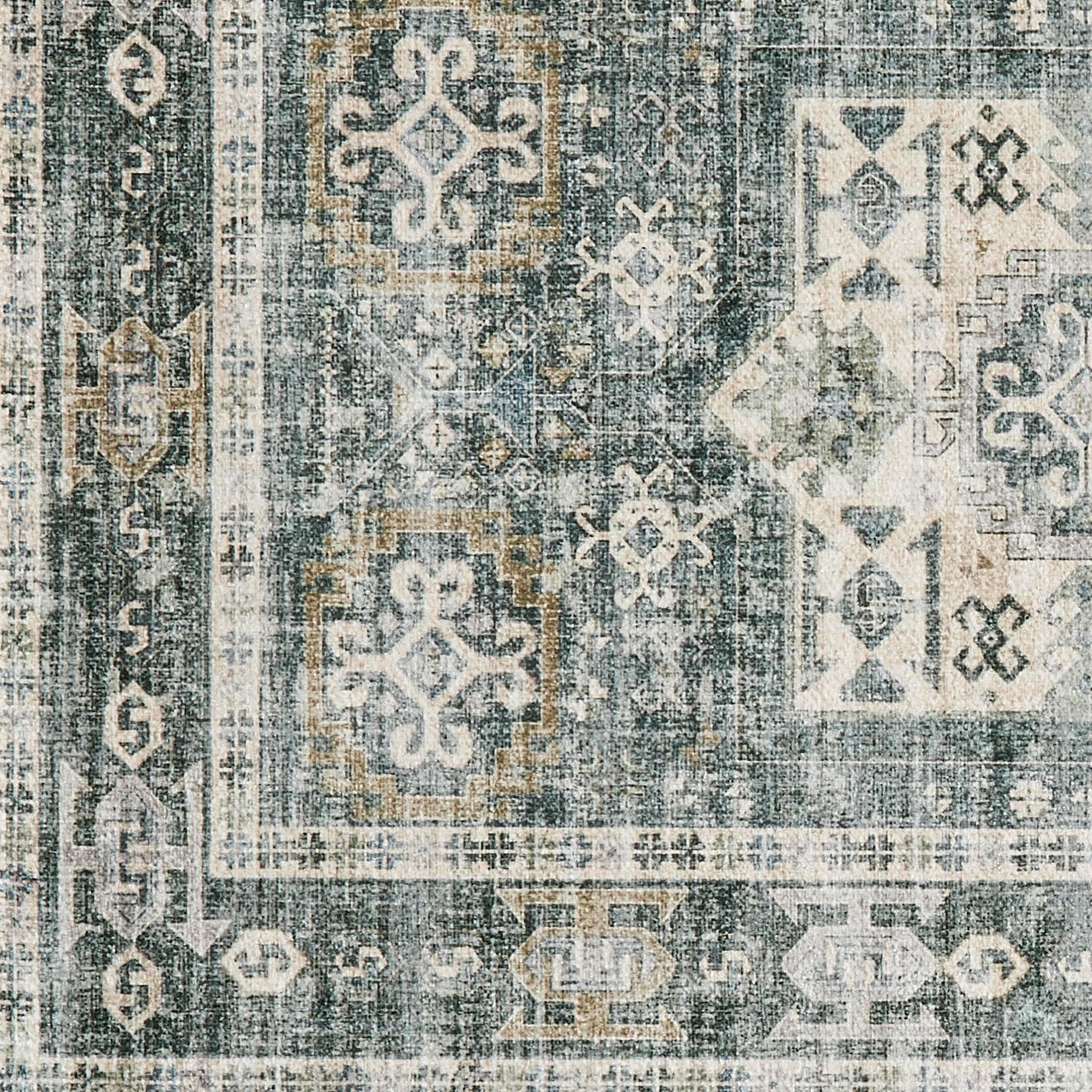 Medallion Machine Washable Accent Rug 2' x 3' - Nava Collection - - Rugs