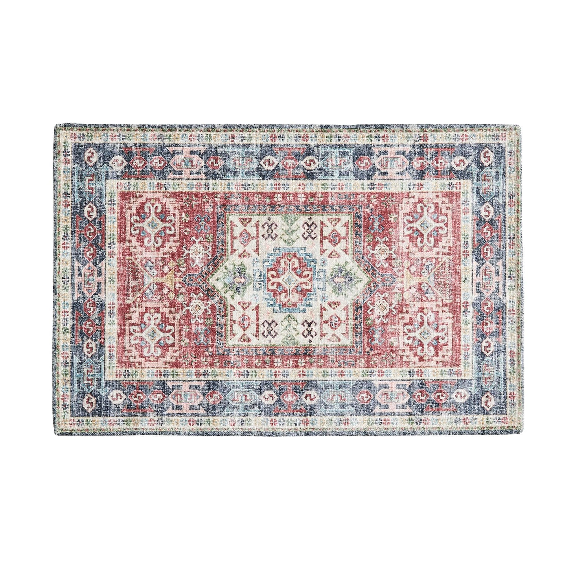 Medallion Machine Washable Accent Rug 2' x 3' - Nava Collection - - Rugs