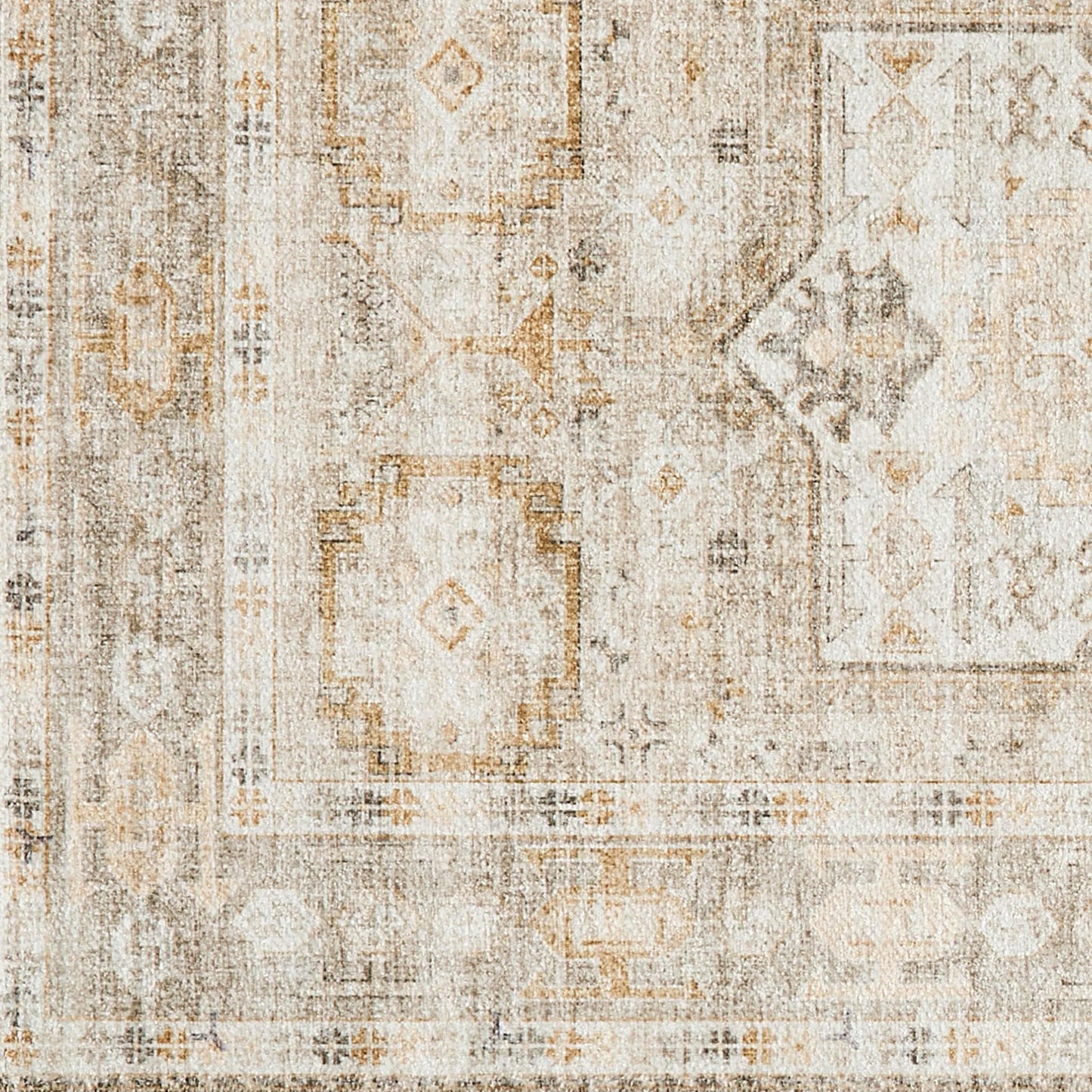 Medallion Machine Washable Accent Area Rug 3' x 5' - Nava Collection - - Rugs
