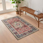 Medallion Machine Washable Accent Area Rug 3' x 5' - Nava Collection - 3’ x 5’ Red - Rugs