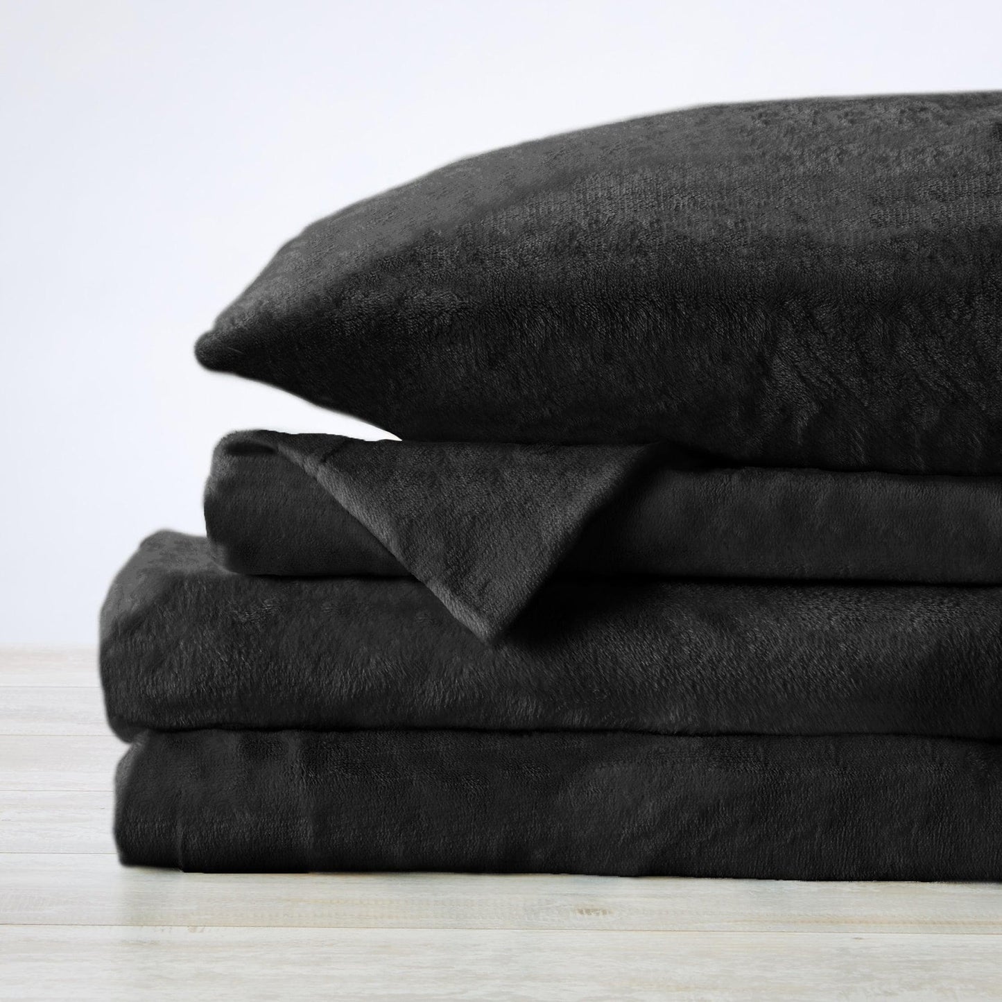 Solid Plush Sheet - Velvet Luxe Collection - - Sheets