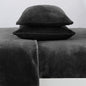 Solid Plush Sheet - Velvet Luxe Collection - Black - Sheets
