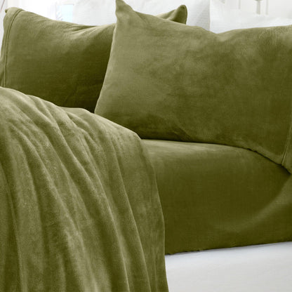 Solid Plush Sheet - Velvet Luxe Collection - - Sheets