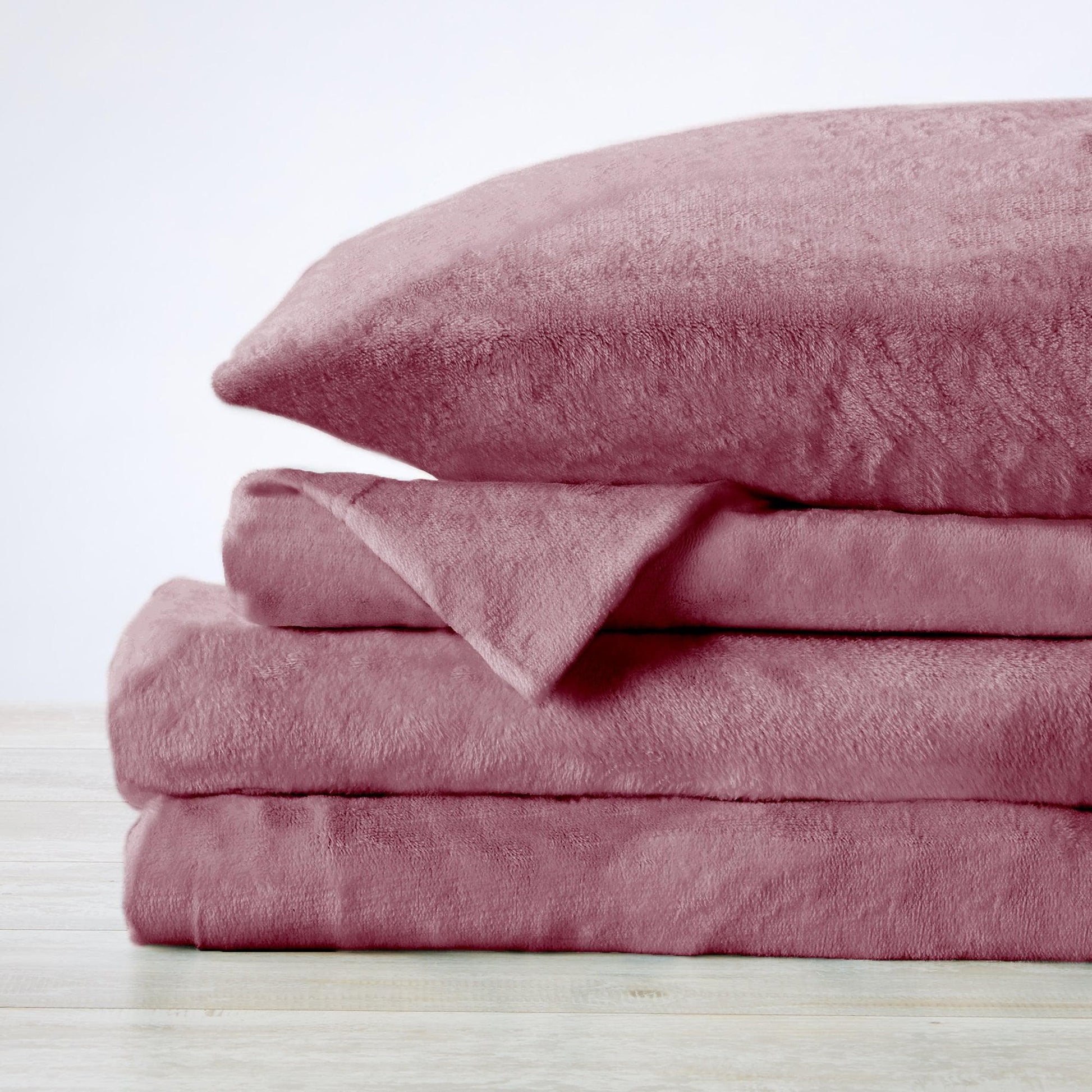 Solid Plush Sheet - Velvet Luxe Collection - - Sheets