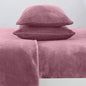 Solid Plush Sheet - Velvet Luxe Collection - Rose - Sheets