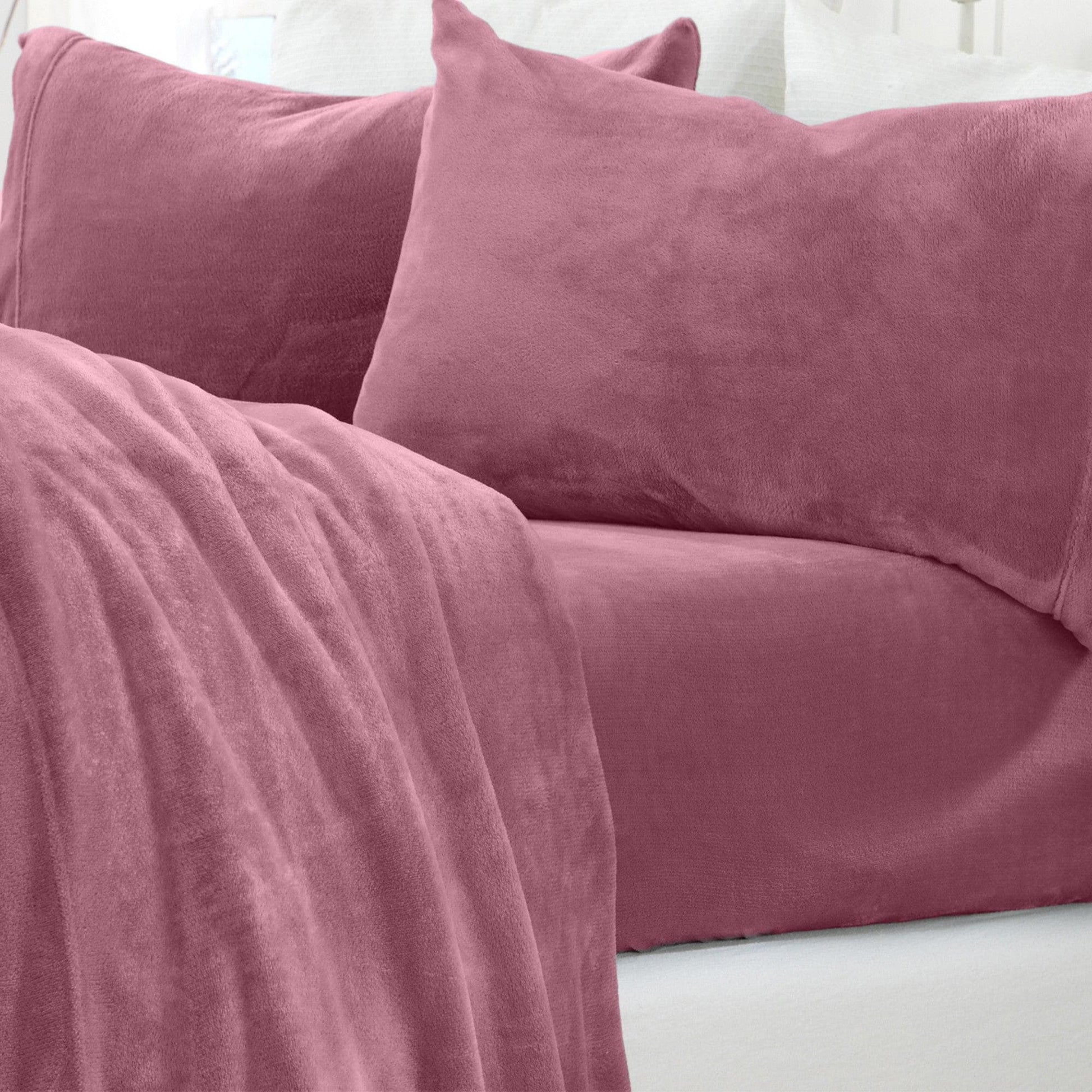 Solid Plush Sheet - Velvet Luxe Collection - - Sheets