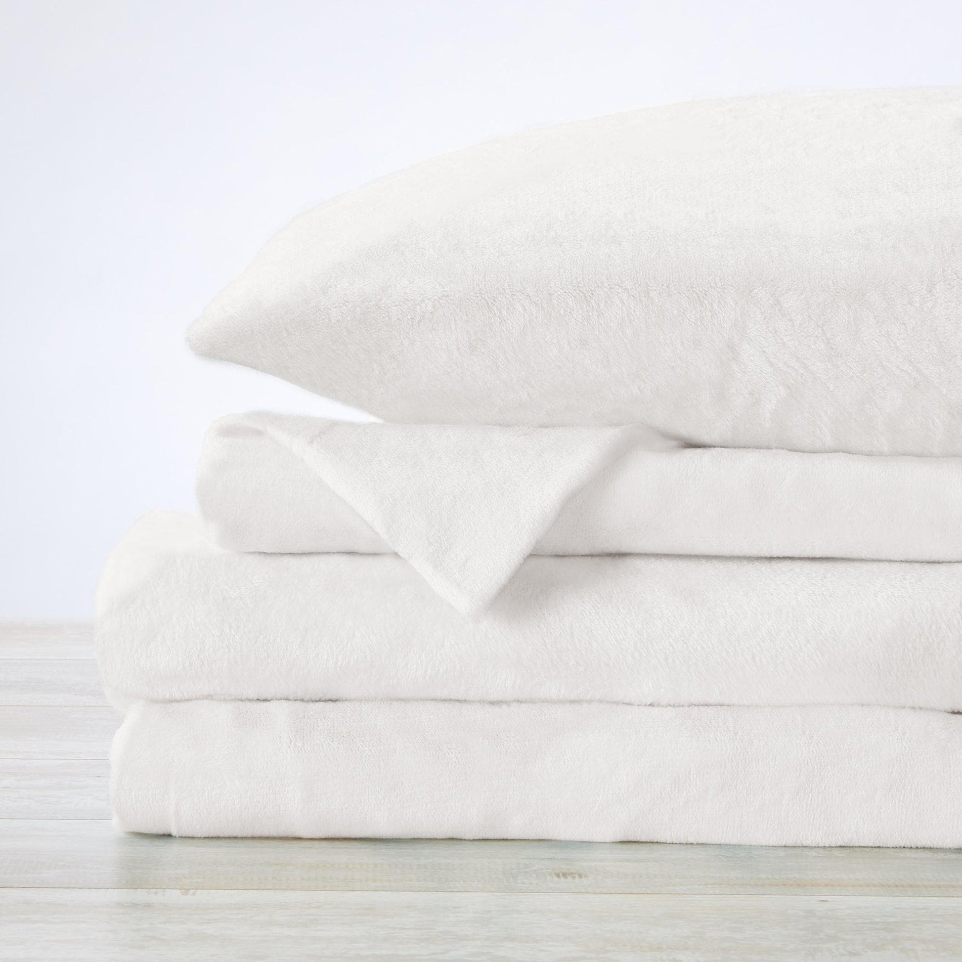 Solid Plush Sheet - Velvet Luxe Collection - - Sheets