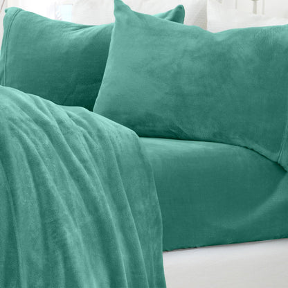 Solid Plush Sheet - Velvet Luxe Collection - - Sheets