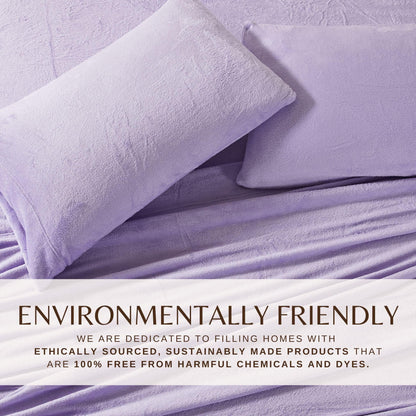 Solid Plush Sheet - Velvet Luxe Collection - - Sheets