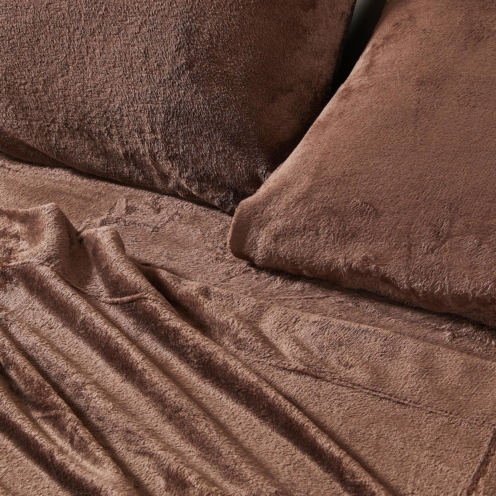 Solid Plush Sheet - Velvet Luxe Collection - - Sheets