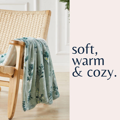 Velvet Plush Sherpa Luxury Bed Blanket - Kinsley Collection - -