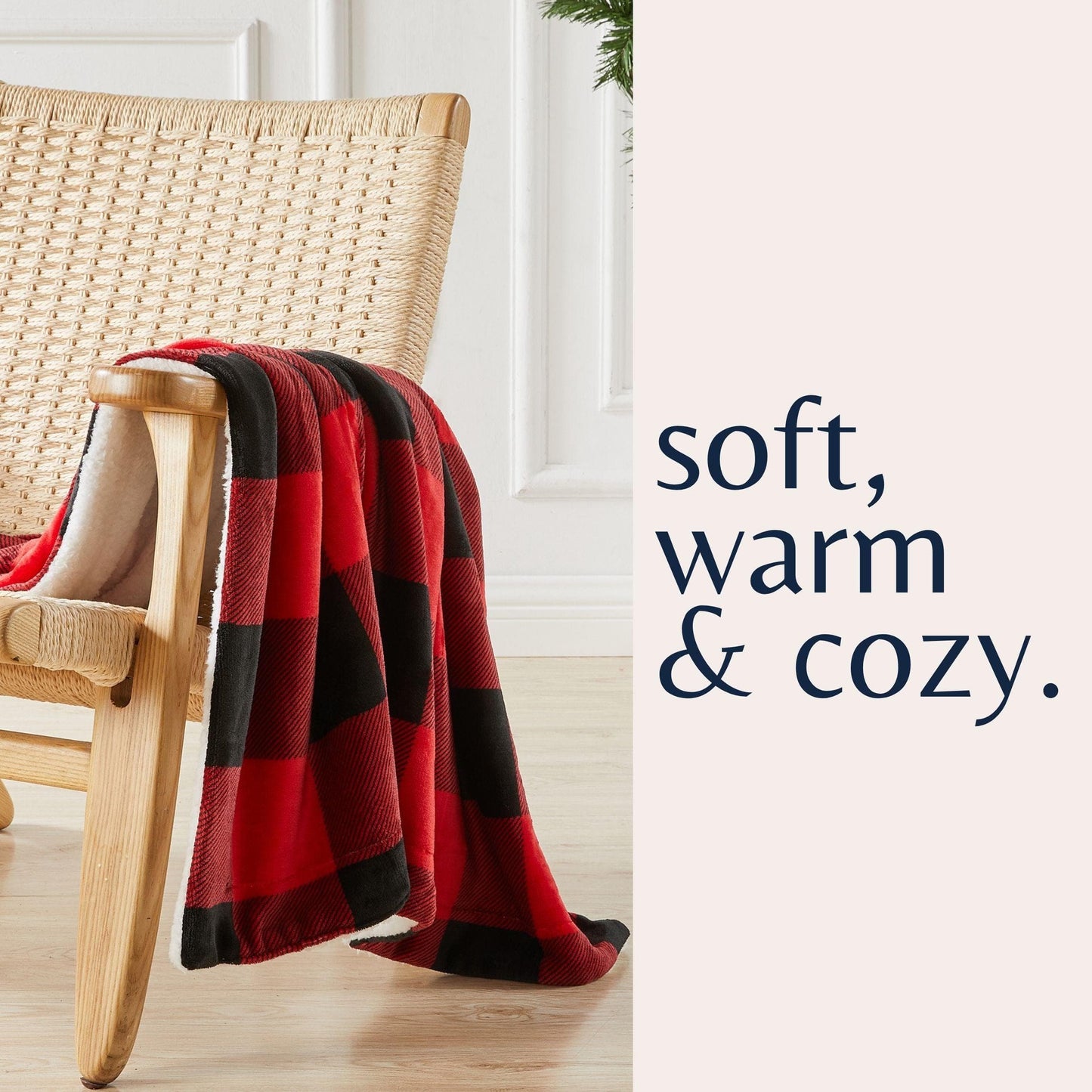 Velvet Plush Sherpa Luxury Bed Blanket - Kinsley Collection - -