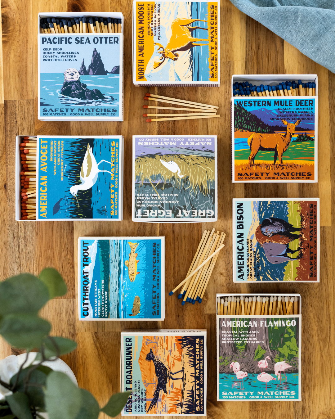 American Bison Cabin Matches - -