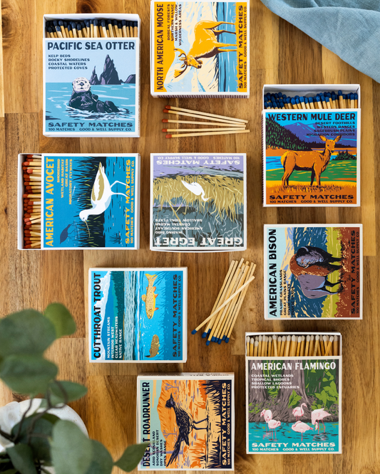 Great Egret Cabin Matches - - matches