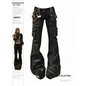 Grunge Harajuku Y2K Cargo Jeans – Cyberpunk Gyaru Pants - Black - Women's Jeans