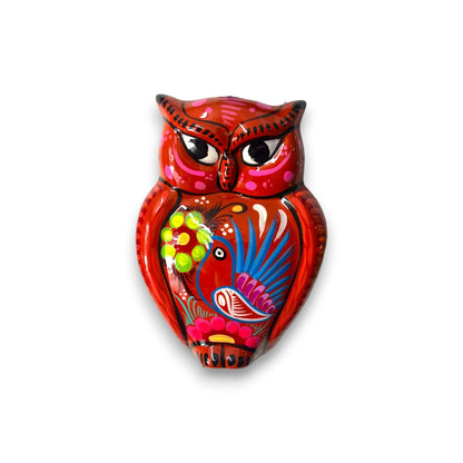 Guerrero Owl Wall Hanging | Colorful Mexican Ceramic Art Piece- The Talavera Hub- {{Product type}}