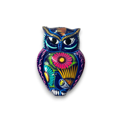 Guerrero Owl Wall Hanging | Colorful Mexican Ceramic Art Piece- The Talavera Hub- {{Product type}}