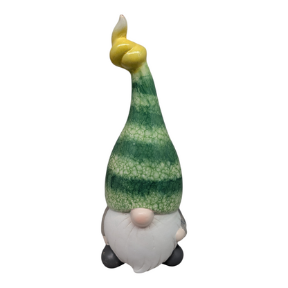 Terracotta Ceramic Gnomes - 3 Piece Set - - Home & Living >> Garden