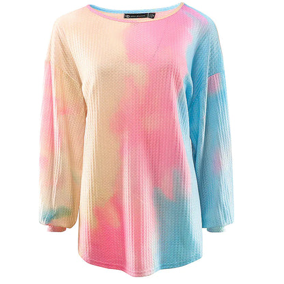 Tie-Dye Gradient Casual Women's Sweater - Kia Day Design