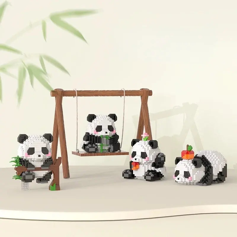 Cute Panda Series Building Block Toys