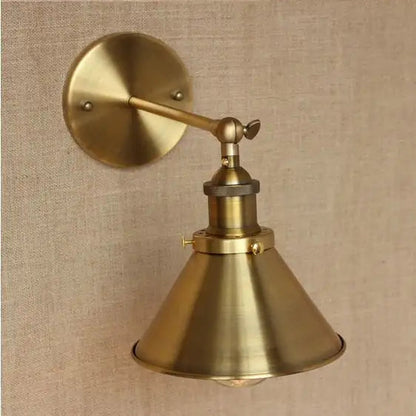Industrial Style Vintage Brass Wall Lamp Kia Day Design