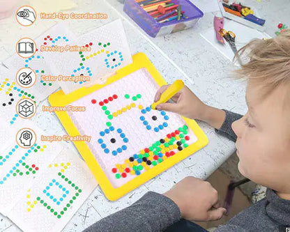 Montessori Magnetic Dots Board Kia Day Design