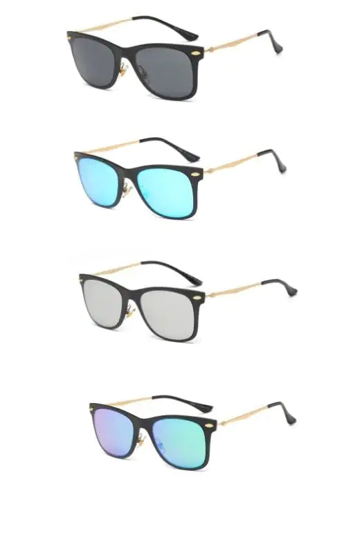 Classic Horn Rimmed Square Fashion Sunglasses