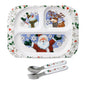 Pfaltzgraff Winterberry 3 Piece Jolly Santa Childrens Set - n a - plates
