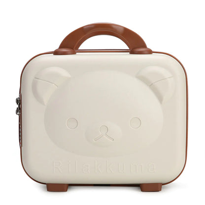 Luxury Cartoon Bear Travel Suitcase for Kids (14-Inch) Kia Day Design