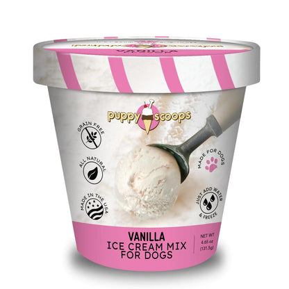 Puppy Scoops Dog Ice Cream Mix Vanilla - - treat