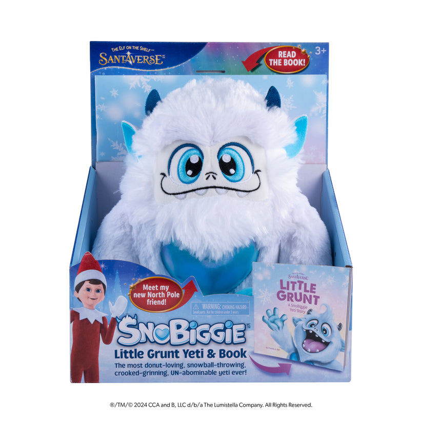 Little Grunt Plush Yeti and Book - Default Title - Christmas >> Christmas Plush