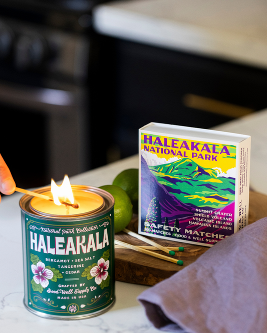 Haleakala Vintage National Park Cabin Matches - - matches