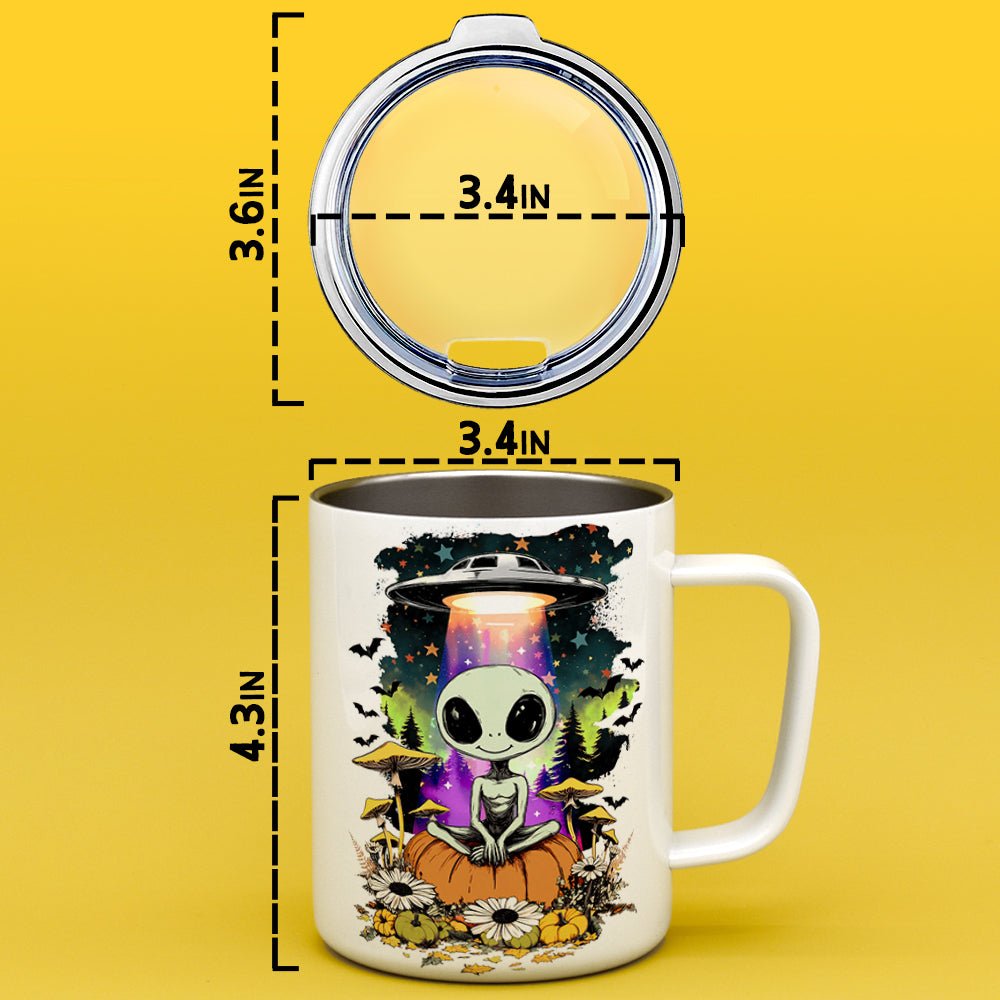 Halloween Alien Insulated Travel Mug - -