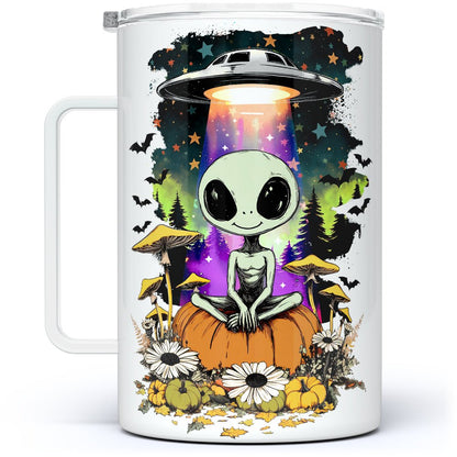 Halloween Alien Insulated Travel Mug - 18oz -