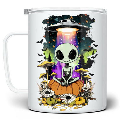 Halloween Alien Insulated Travel Mug - 12oz -