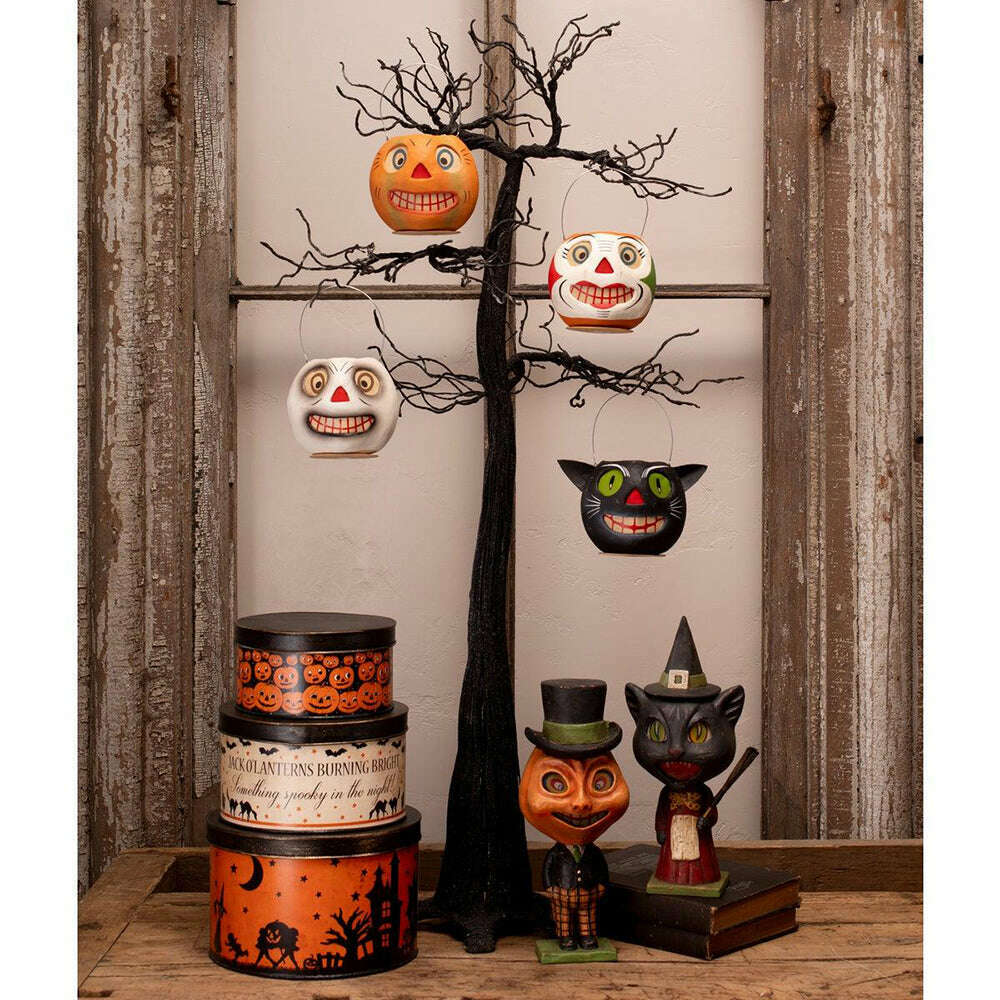 Halloween Vintage Tins Set/3 by Bethany Lowe Designs - - Seasonal & Holiday Decorations
