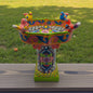 Colorful Talavera Bird Bath | Hand-Painted Ceramic Garden Art- The Talavera Hub- {{Product type}}